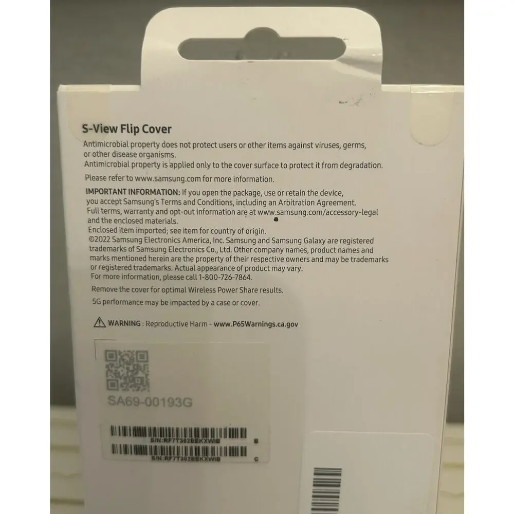 Samsung Galaxy S22+ S-View Flip Cover Case OEM New In Box EF-ZS906CEEGUS